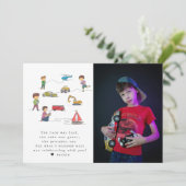 Verjaardag RC Auto Motor Kinderen Alle Leeftijden  Bedankkaart (Staand voorkant)