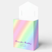 Verjaardag regenbooggradiënt pasta Dank u wel Bedankdoosjes (Geopend)