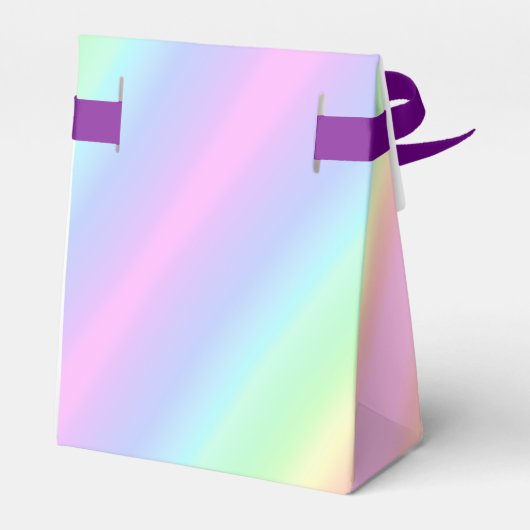 Verjaardag regenbooggradiënt pasta Dank u wel Bedankdoosjes (Achterkant)