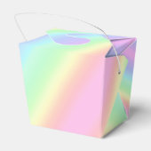 Verjaardag regenbooggradiënt pasta Dank u wel Bedankdoosjes (Achterkant)