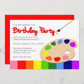 Verjaardag regenboogkinderen kaart (Voorkant / Achterkant)