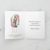  Verjaardag Religieuze Maagd Maria Floral Kaart (Binnen)