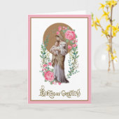  Verjaardag Religieuze Maagd Maria Floral Kaart (Gele Bloem)