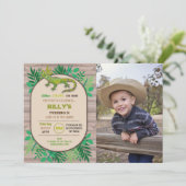 Verjaardag Reptiel Kinderen Verjaardag Lizard Craw Kaart (Staand voorkant)