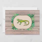 Verjaardag Reptiel Kinderen Verjaardag Lizard Craw Kaart (Achterkant)