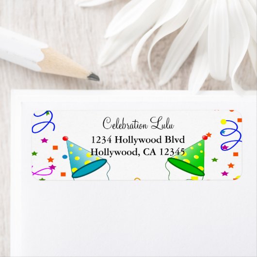 Verjaardag retour adres label (Insitu)