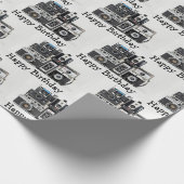 Verjaardag Retro Camera Collectie Cadeaupapier (Hoek)