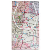 Verjaardag Retro Corvettere en Route 66 Teken Klein Cadeauzakje (Achterkant)