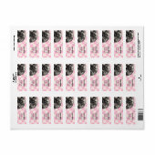 Verjaardag Retro Disco Etiket (Full Sheet)