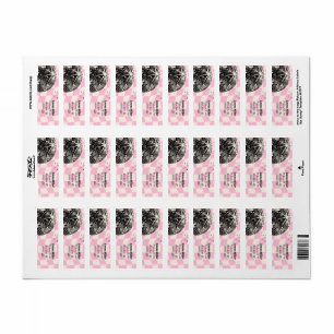 Verjaardag Retro Disco Etiket