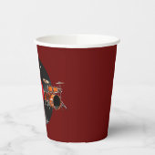 Verjaardag Retro Vinylplaat Rockmuziek Gitaar Papieren Bekers (Links)