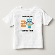 Verjaardag Robot Age Tshirt