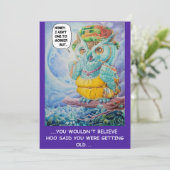 VERJAARDAG RODDELS WENSKAART BEDANKKAART (Staand voorkant)