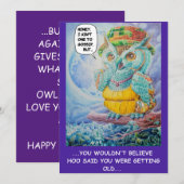 VERJAARDAG RODDELS WENSKAART BEDANKKAART (Voorkant / Achterkant)