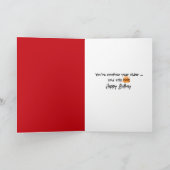 Verjaardag Rode Chilipeper Gitaarspeler Kaart (Binnen)