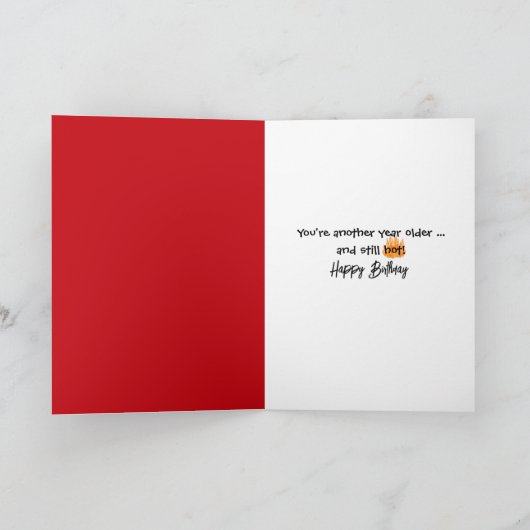 Verjaardag Rode Chilipeper Gitaarspeler Kaart (Binnen)