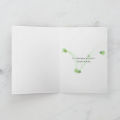 Verjaardag Rode Hibiscus Bloem in Zilver Framing Kaart (Binnen)