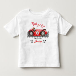 Verjaardag Rode Raceauto Klaar Af Iedere Leeftijd Kinder Shirts