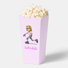 Verjaardag Roller Skating Roze Bedankdoosjes