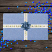 Verjaardag Rood Blauw Vogels Branches Geel Bloemen Satijnen Lint