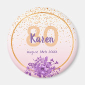 Verjaardag roos goudbloem sparen de datum magneet (Voorkant)