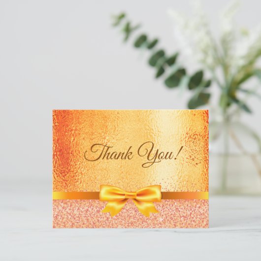 Verjaardag roos gouden boog Dank u Briefkaart (Staand voorkant)