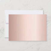 Verjaardag roos gouden zilver, behalve datumkaart save the date (Achterkant)