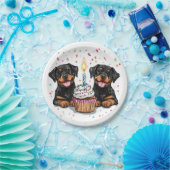 Verjaardag Rottweiler Dogs Papieren Bordje (Feest)