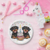 Verjaardag Rottweiler Dogs Papieren Bordje (Feest)