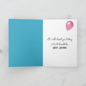 Verjaardag Roze Flamingo Dragen Sneakers Kaart (Binnen)