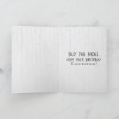 Verjaardag roze flamingo op hoge hakken kaart (Binnen)