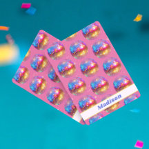 Verjaardag Roze Glitters Groovy 70s Disco Bal Maat