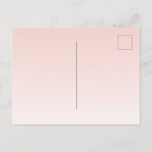 Verjaardag roze goud blozende bloem Save the Date Briefkaart (Achterkant)