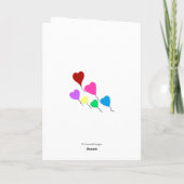 Verjaardag Roze Paarse Bloemen Grootmoeder Voor Ie Kaart (Achterkant)