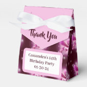 Verjaardag Roze Pegasus Fantasy Design Bedankdoosjes (Voorkant Zijde)