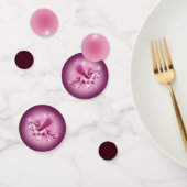 Verjaardag Roze Pegasus Fantasy Design Confetti (Groep)