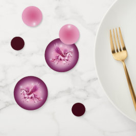 Verjaardag Roze Pegasus Fantasy Design Confetti