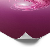 Verjaardag Roze Pegasus Fantasy Design Matte Poster (Hoek)