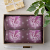 Verjaardag Roze Pegasus Fantasy Design Tissuepapier (Geschenk)