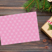 Verjaardag roze witte naam girly tissuepapier