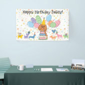 Verjaardag Ruby Cavalier King Charles Spaniel Spandoek (Beurs)