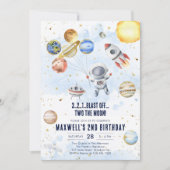 Verjaardag Ruimtevaartplaneten Ruimtevaarder Jonge Kaart (Voorkant)