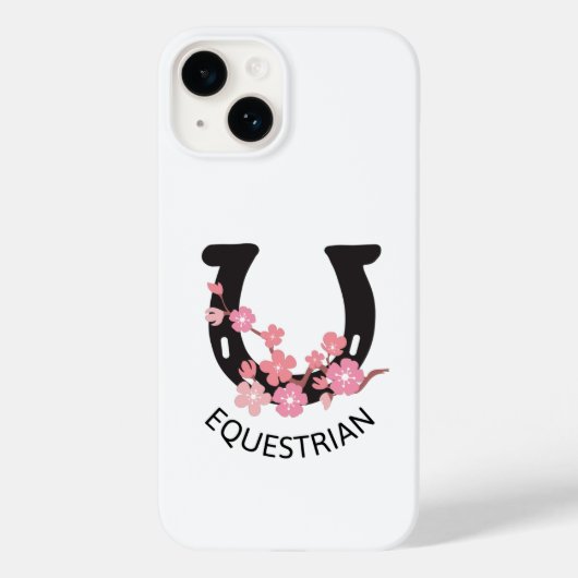 Verjaardag ruitergift paard ruiter hoefijzer Case-Mate iPhone case (Achterkant)