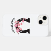 Verjaardag ruitergift paard ruiter hoefijzer Case-Mate iPhone case (Achterkant (horizontaal))