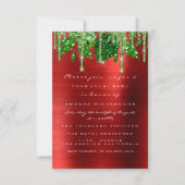 Verjaardag Rustieke Bosgrond  Rood Groene Druppels Kaart (Voorkant)