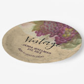 Verjaardag Rustieke Wijn Land Custom Papieren Bordje (Gekanteld)