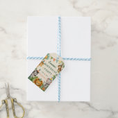Verjaardag Safari Dieren Cadeaulabel (Met Touw)
