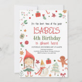 Verjaardag Santa Elf Kaart (Voorkant)