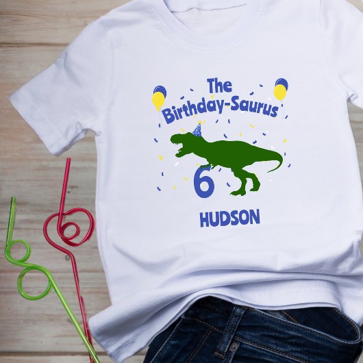 "Verjaardag-Saurus" Dinosaurus Verjaardag van het  T-shirt