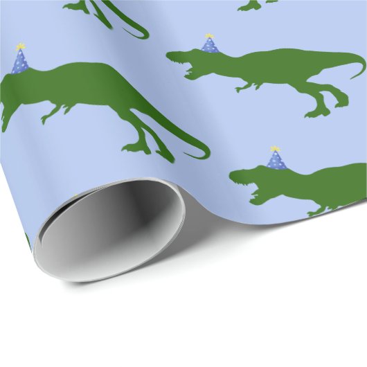 "Verjaardag-Saurus" Dinosaurus Verjaardagsfeest Cadeaupapier (Rol Hoek)